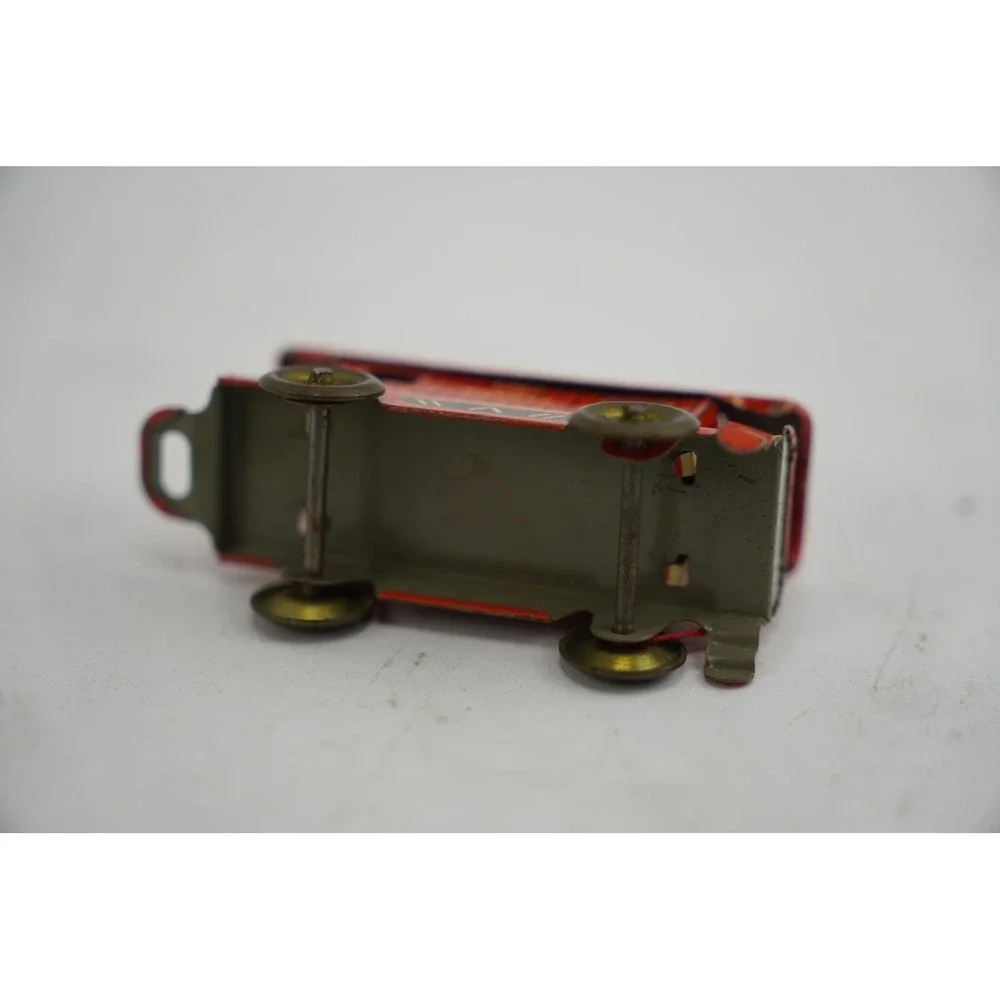 Vintage Tin‎ Toy Cars and Train Set Green Red Ranger Loco Japan
